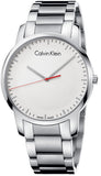 Calvin Klein City Quartz White Dial Silver Steel Strap Watch for Men - K2G2G1Z6