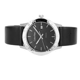 Calvin Klein Steady Black Dial Black Leather Strap Watch for Women - K7Q211C1