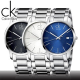 Calvin Klein City Silver Dial Silver Steel Strap Watch for Men - K2G2G146