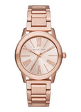 Michael Kors Hartman Rose Gold Dial Rose Gold Steel Strap Watch For Women - MK3491