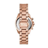 Michael Kors Bradshaw Chronograph Rose Gold Dial Rose Gold Steel Strap Watch For Women - MK6321