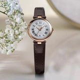 Jam Tangan Tissot Bellissima Automatic Silver Dial Brown Leather Strap Untuk Wanita - T126.207.36.013.00