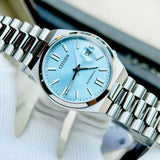 Citizen Tsuyosa Automatic Turquoise Dial Silver Steel Strap Watch For Men - NJ0151-88M