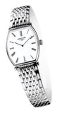 Longines La Grande Classique de Longines Tonneau White Dial Silver Steel Strap Watch untuk Wanita - L4.205.4.11.6