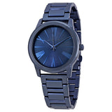 Michael Kors Hartman Quartz Blue Dial Blue Steel Strap Watch For Women - MK3509