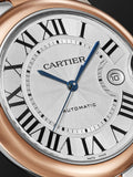 Cartier Ballon Bleu De Cartier Silver Dial Two Tone Steel Strap Watch for Men - W2BB0034