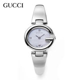 Gucci Guccissima Diamonds Mother of Pearl Dial Silver Steel Strap Watch For Women - YA134504