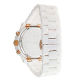 Michael Kors Ceramic White Dial White Steel Strap Watch for Women - MK5269