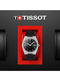 Tissot PRX Quartz Black Dial Black Leather Strap Watch For Men - T137.410.17.051.00