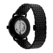 Emporio Armani Meccanico Automatic Black Dial Black Mesh Bracelet Watch For Men - AR60025