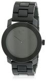 Movado Bold Black Dial Black Steel Strap Watch For Men - 3600047