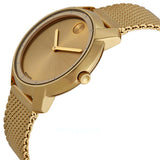 Movado Bold Gold Dial Gold Mesh Bracelet Watch for Women - 3600242