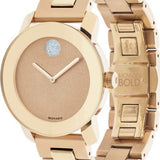 Movado Bold Rose Gold Dial Rose Gold Steel Strap Watch For Women - 3600335