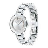 Movado Bold Silver Dial Silver Steel Strap Watch For Women - 3600381