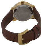 Movado Bold Gold Dial Brown Leather Strap Watch for Women - 3600437