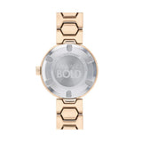 Movado Bold Crystal Pave Rose Gold Dial Rose Gold Steel Strap Watch For Women - 3600493