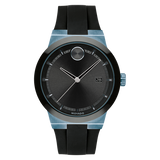 Movado Bold Fusion Black Dial Black Rubber Strap Watch for Men - 3600626