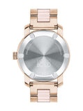 Movado Bold Rose Gold Dial Two Tone Steel Strap Watch for Women - 3600639