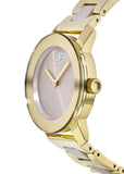 Movado Bold Beige Dial Two Tone Steel Strap Watch For Women - 3600640