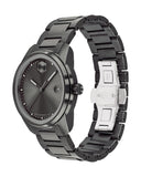 Movado Bold Verso Grey Dial Grey Steel Strap Watch for Men - 3600860