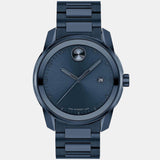 Movado Bold Verso Blue Dial Blue Steel Strap Watch for Men - 3600862