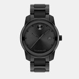 Movado Bold Verso Black Dial Black Steel Strap Watch for Men - 3600863