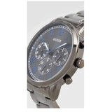 Guess Hendrix Chronograph Gunmetal Dial Gunmetal Steel Strap Watch for Men - W1309G3