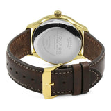 Movado Heritage Calendoplan Beige Dial Brown Leather Strap Watch for Men - 3650003