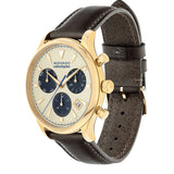 Movado Heritage Chronograph White Black Leather Strap Watch for Men - 3650007