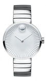 Movado Edge Silver Dial Silver Steel Strap Watch for Women - 3680012