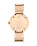 Movado Edge Rose Gold Dial Rose Gold Steel Strap Watch for Women - 3680013