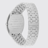 Gucci 25H Quartz Diamonds Silver Dial Silver Steel Strap Watch for Women - YA163401