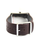 Calvin Klein Window Silver Dial Brown Leather Strap Watch for Men - K2M21126