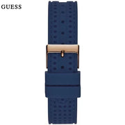 Guess Marina Multifunction White Dial Blue Rubber Strap Watch for Women - W1025L4