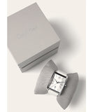 Calvin Klein Window White Dial White Leather Strap Watch for Men - K2M21120