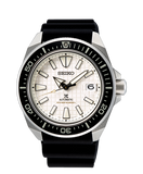 Seiko Shogun Prospex Titanium Divers Automatic White Dial Black Rubber Strap Watch For Men - SPB191J1