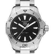 Tag Heuer Aquaracer Professional 200 Quartz Black Dial Silver Steel Strap Watch for Women - WBP1410.BA0622