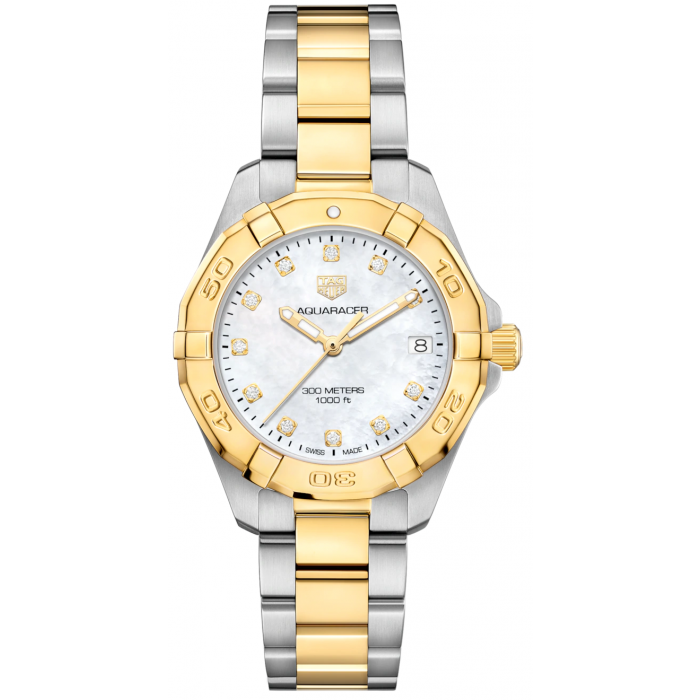 Tag Heuer Aquaracer White Mother of Pearl Dial Watch for Women