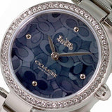 Coach Park Blue Mother of Pearl Dial Silver Steel Strap Watch for Women - 14503224