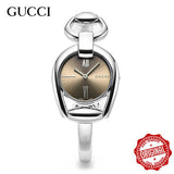 Gucci Horsebit Collection Quartz Brown Dial Silver Steel Strap Watch For Women - YA139501