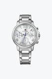Tommy Hilfiger Claudia Silver Dial Silver Steel Strap Watch for Women - 1781741