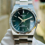 Tissot PRX Powermatic 80 Blue Dial Silver Steel Strap Watch for Men - T137.207.11.041.00