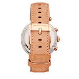 Michael Kors Parker Chronograph White Dial Tan Leather Strap Watch for Women - MK5633