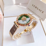 Versace Palazzo Empire Greca Green Dial Gold Mesh Bracelet Watch for Women - VEDV00819