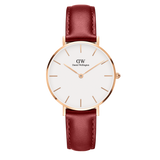 Daniel Wellington Classic Suffolk White Dial Brown Leather Strap Watch For Men - DW00100122