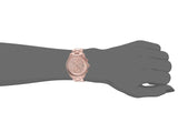 Michael Kors Briar Quartz Rose Gold Dial Rose Gold Steel Strap Watch For Women - MK6465