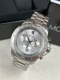 Movado Series 800 Chronograph Silver Dial Silver Steel Strap Watch For Men - 2600111