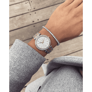 Michael Kors Darci Silver Dial Two Tone Steel Strap Watch for Women - MK3405