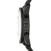 Fossil Brox Multifunction Maroon Dial Black Steel Strap Watch for Women - BQ2803