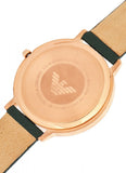 Michael Kors Jayne Three Hand Gold Dial Brown Leather Strap Watch For Women - MK7129